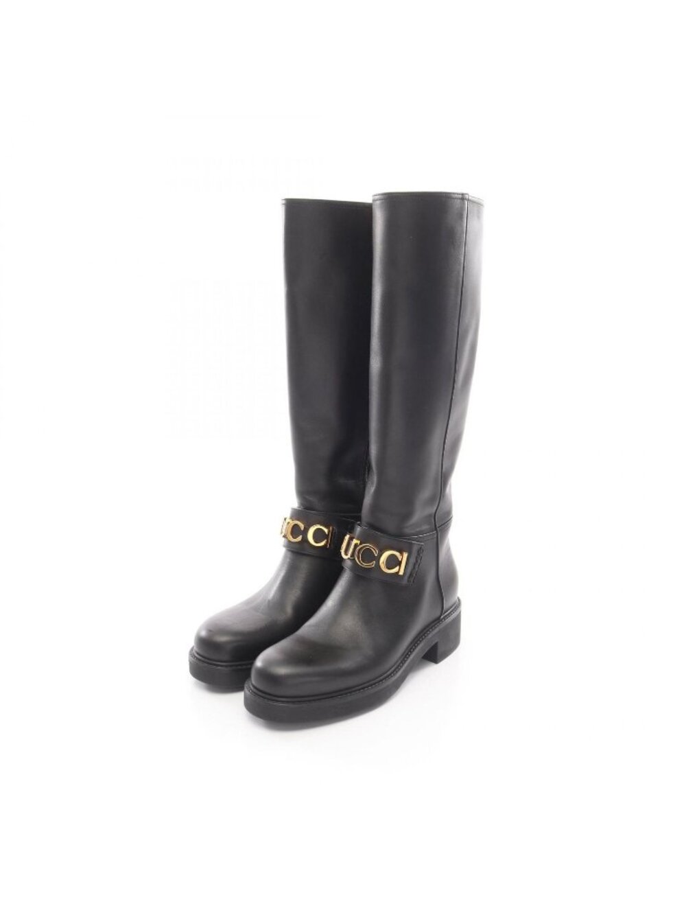 Gucci Boots Logo Long Leather